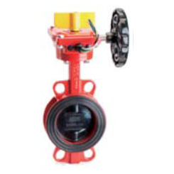 Butterfly valve with tamper switch wafer style